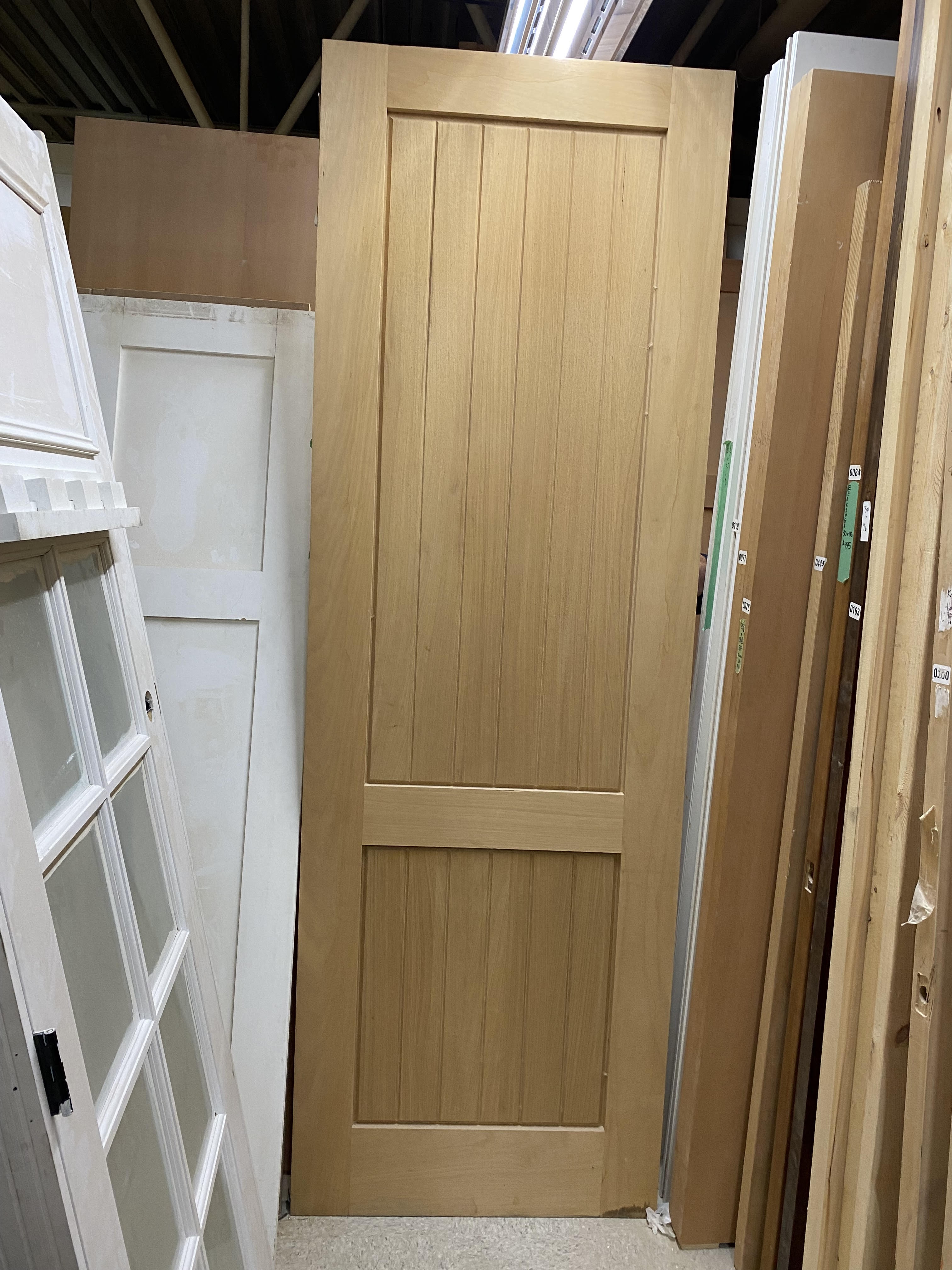Facroy Direct Doors EXTERIOR MAHOGANY TWO PANEL SHAKER