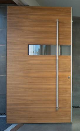 Facroy Direct Doors SHARK CUT IN WALNUT WITH SIDELITE