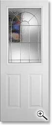 Facroy Direct Doors Metal Cascade Half Lite