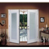 Facroy Direct Doors FIBERGLASS PAIRS WITH MINI BLINDS