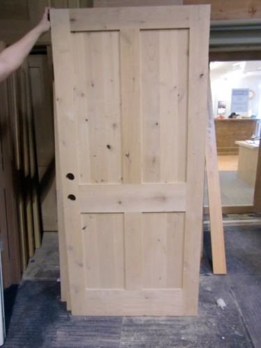Facroy Direct Doors Knotty Alder 4 Panel Shaker