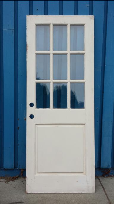 Facroy Direct Doors Primed 1 Panel 6 Lite