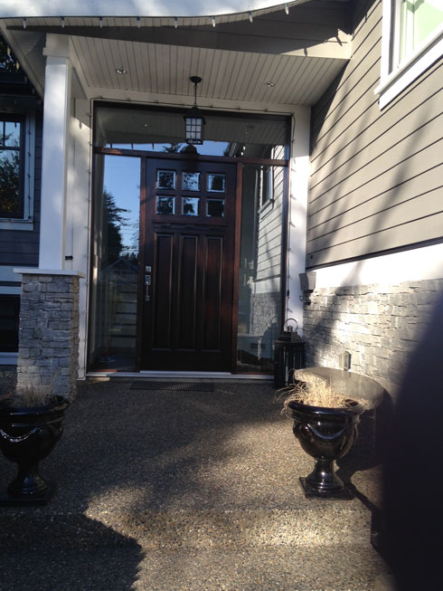 Facroy Direct Doors # 10 NON SASHED FIR 6 LITE KERRISDALE UNIT WITH NON SASHED TRANSOM