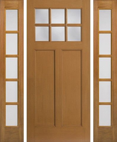 Facroy Direct Doors FIBERGLASS STAIN GRADE 5 LITE FULL SDL SIDELITE
