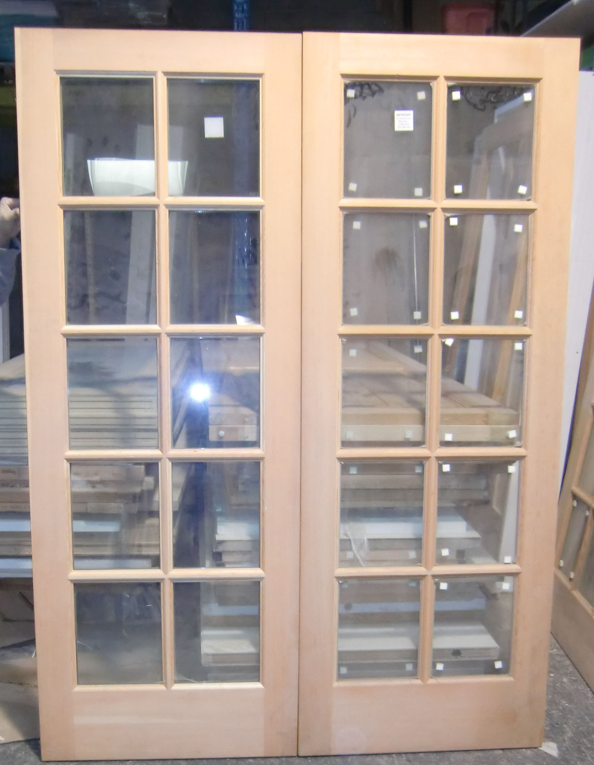 Facroy Direct Doors 12 LITE INTERIOR FIR PAIR