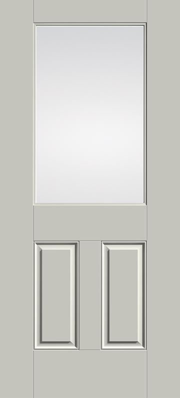 Facroy Direct Doors FIBERGLASS PAINT GRADE HALF LITE TRUE FLUSH GLAZED
