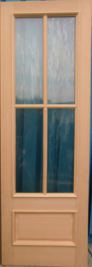 Facroy Direct Doors 4 LITE 1 PANEL HEMLOCK TDL
