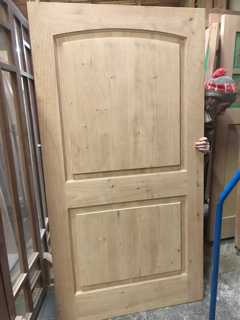 Facroy Direct Doors KNOTTY ALDER 2 PANEL RAISED PANEL ARCH TOP