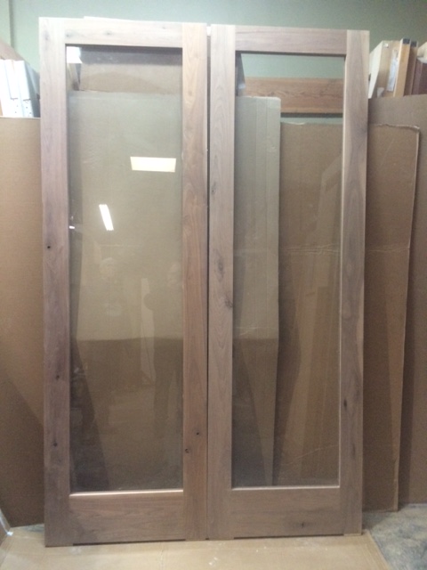Facroy Direct Doors AMERICAN BLACK WALNUT FULL ONE LITE INTERIOR FRENCH