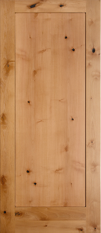 Facroy Direct Doors KNOTTY ALDER ONE PANEL SHAKER
