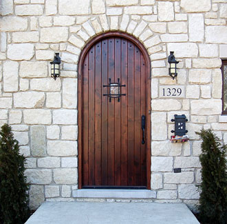 Facroy Direct Doors ROUND TOP VERTICAL GROOVE