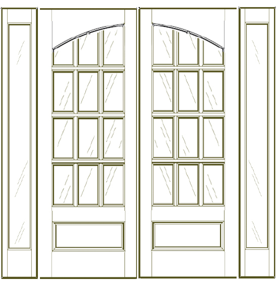Facroy Direct Doors SDDS PAIR 12 LITE TDL ATD