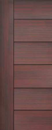 Facroy Direct Doors THE ALKI IN FIBERGLASS MAHOGANY GRAIN