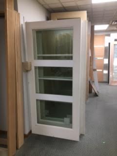 Facroy Direct Doors FIBERGLASS  PAINT GRADE 3 LITE SHAKER