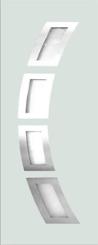 Facroy Direct Doors EXT FGL CRESCENT 4 LITE