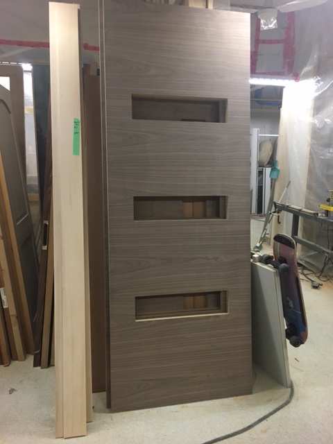 Facroy Direct Doors INTERIOR ARCHITECTURAL AMERICAN BLACK WALNUT 1 3/4 3 LITE NARROW CONFIG