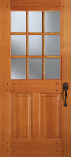 Facroy Direct Doors 2 PANEL 9 LITE TRUE DIVIDED LITE