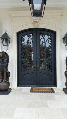 Facroy Direct Doors WROUGHT IRON ARCH TOP PAIR  