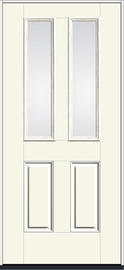 Facroy Direct Doors FIBER GLASS TWO LIGHT HALF LIGHT PAINT GRADE