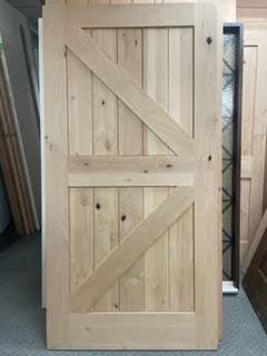 Facroy Direct Doors BARN DOOR KNOTTY ALDER